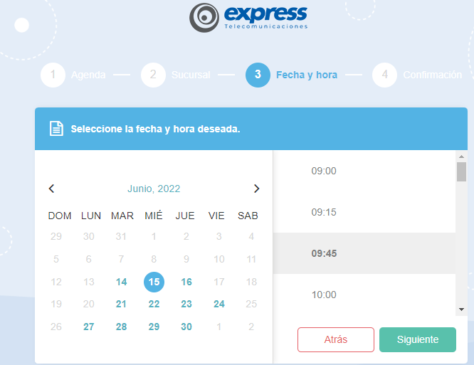 turno online en cable express
